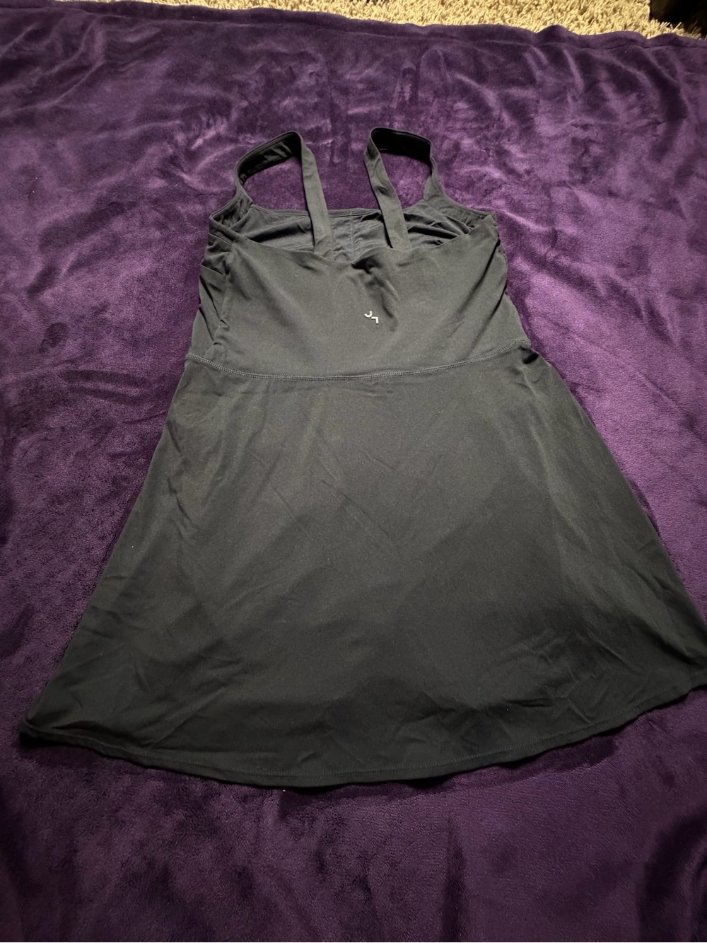 JoyLab Black Active Dress Size Large Built-In Shorts Pockets Shelf Bra - Picture 2 of 8